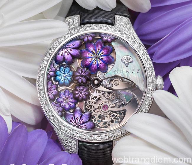 đồng hồ nữ đẹp Graff Floral Tourbillon